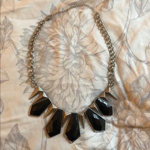💍Black and silver necklace
